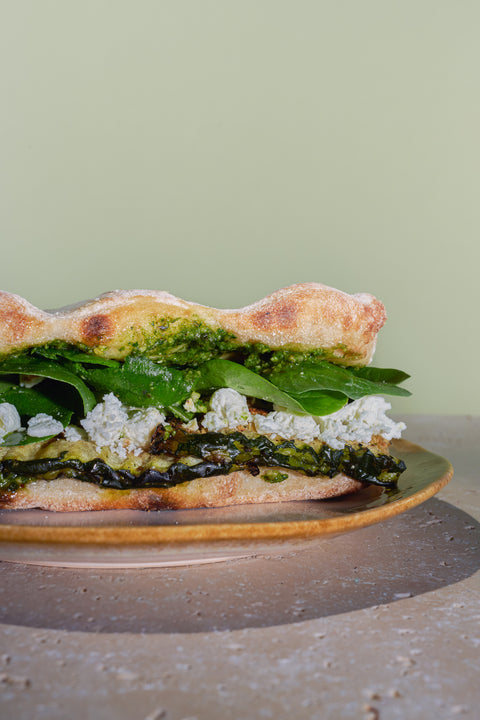 Pinsa Courgette Feta