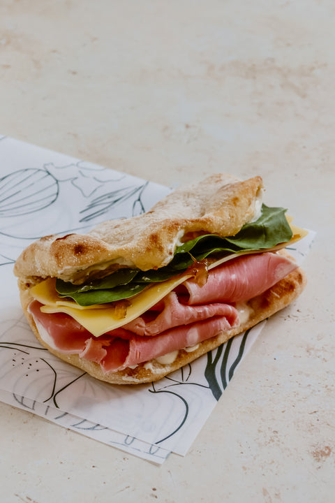 Pinsa Jambon - Comté - Moutarde