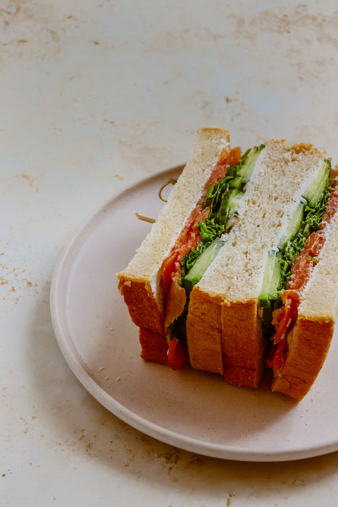 Sandwich saumon concombre aneth